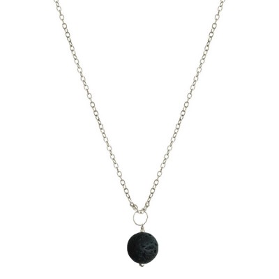 Long Chain Lava Stone Stylish Pendants